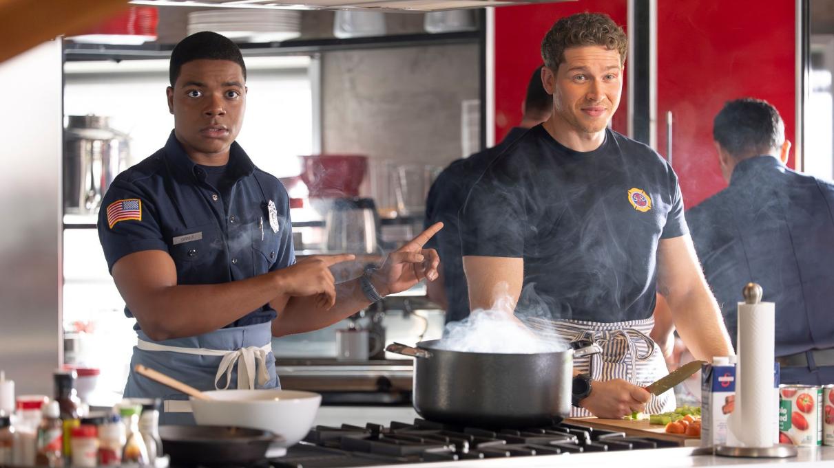 9-1-1: “Handle with Care” – Harry’s first day as a probie proves to be more challenging than Chimney expects. Meanwhile, Eddie and Hen are called into court over a former patient that brings back some old demons. THURSDAY, JAN. 29 (8:00-9:00 p.m. EST) on ABC. (Disney/Christopher Willard) ELIJAH M. COOPER, OLIVER STARK