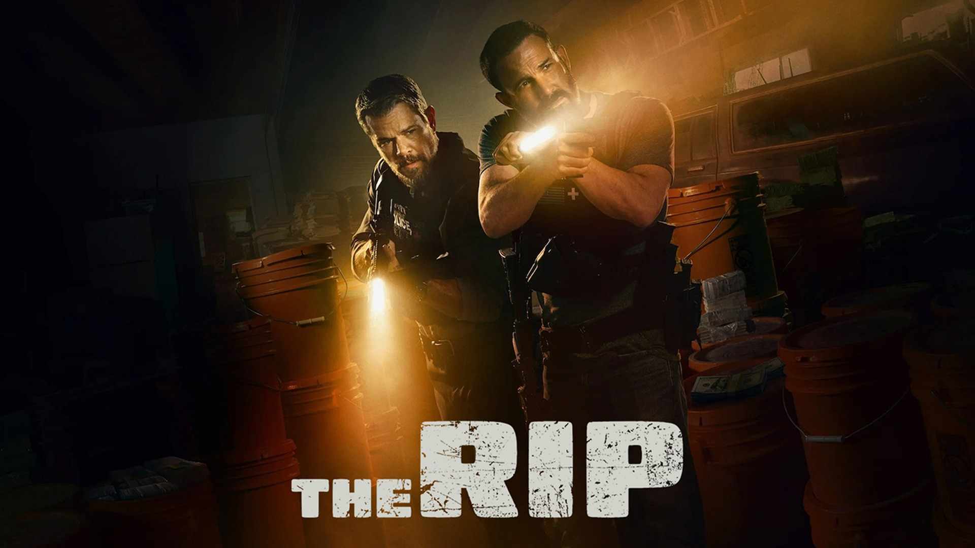 Matt Damon and Ben Affleck in The Rip. Courtesy of Netflix.