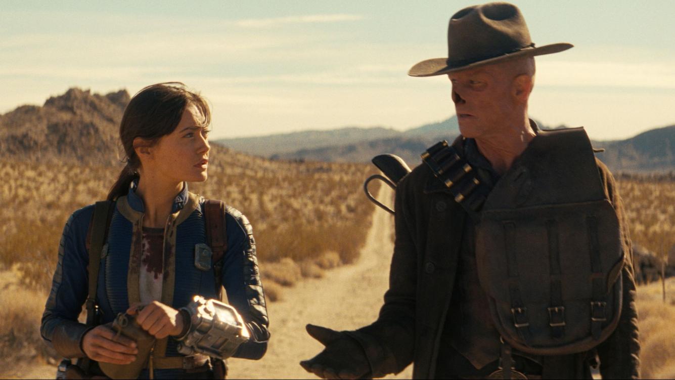 Description: Ella Purnell, Walton Goggins in FALLOUT SEASON 2 Photo Credit: Courtesy of Prime © Amazon Content Services LLC