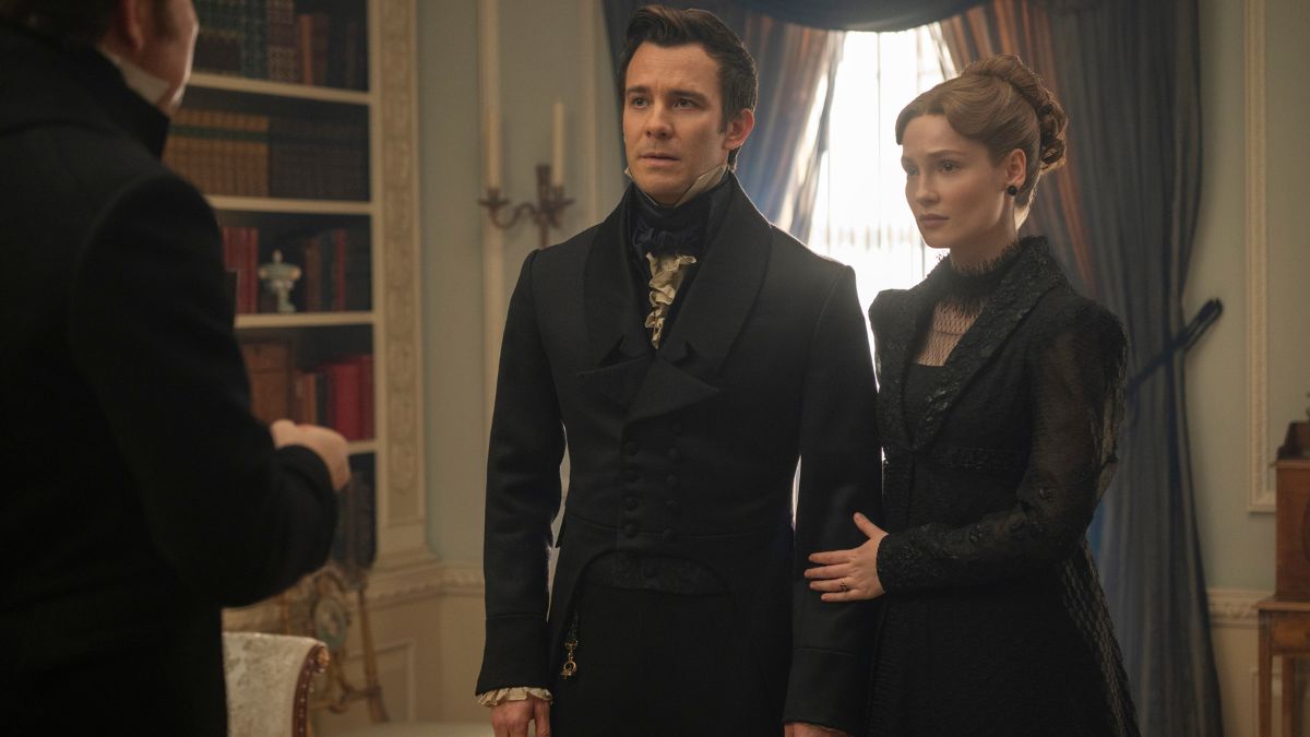 Bridgerton Season 4, Episode 7, "The Beyond" - Luke Thompson as Benedict Bridgerton, Hannah Dodd as Francesca Bridgerton