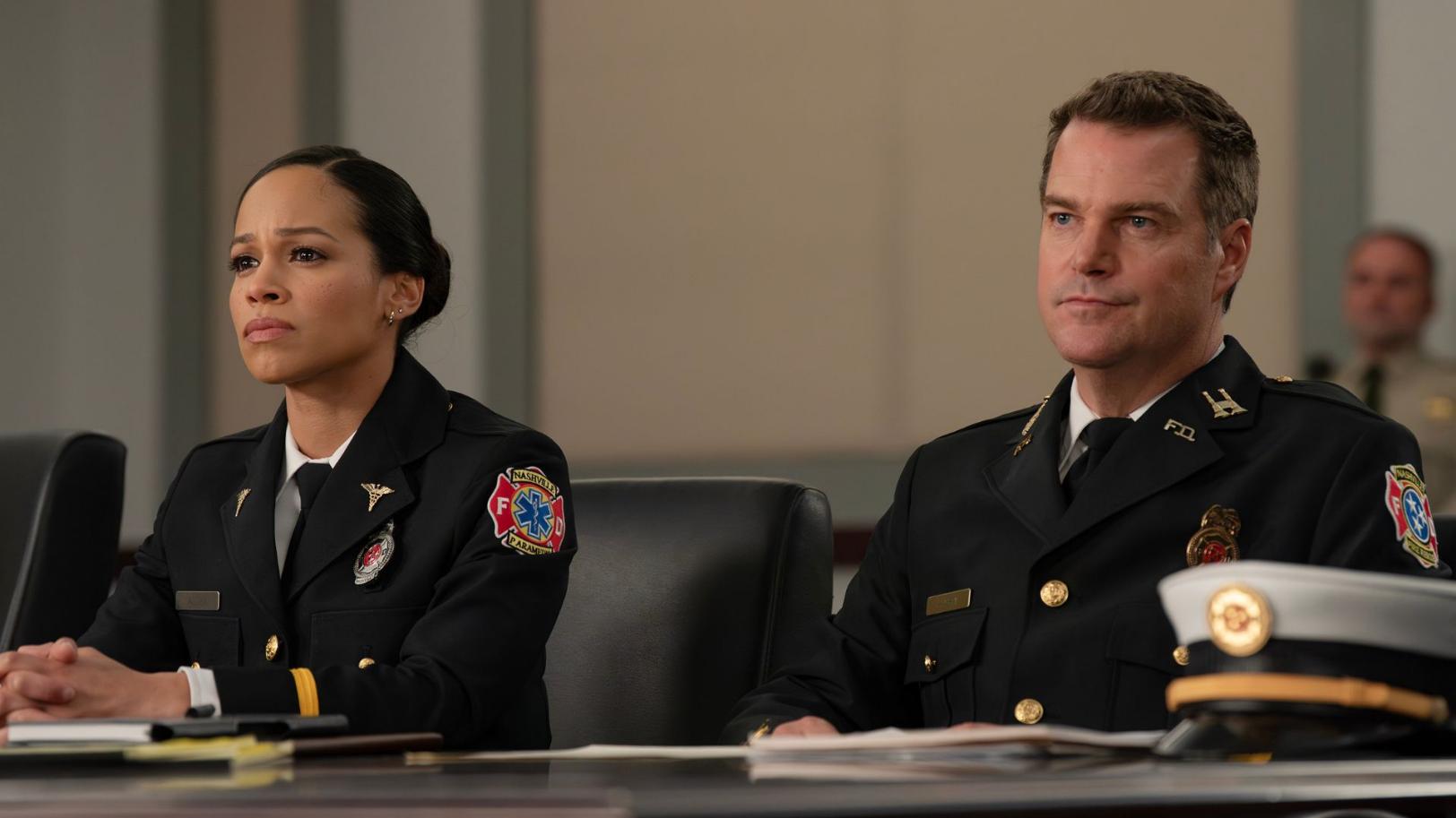 9-1-1: NASHVILLE – “Small Potatoes” – After saving a father and daughter from a cliffside crash, Taylor lands an invite to record with a Nashville idol, which leads her to consider how far she’ll go for fame. Meanwhile, Blue and Taylor go public with their relationship. THURSDAY, MARCH 12 (9:00-10:00 p.m. EDT) on ABC. (Disney/Connie Chornuk) JUANI FELIZ, CHRIS O’DONNELL