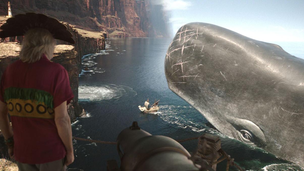 One Piece. (L to R) Clive Russell as Crocu, Laboon in season 2 of One Piece. Cr. Courtesy of Netflix © 2026