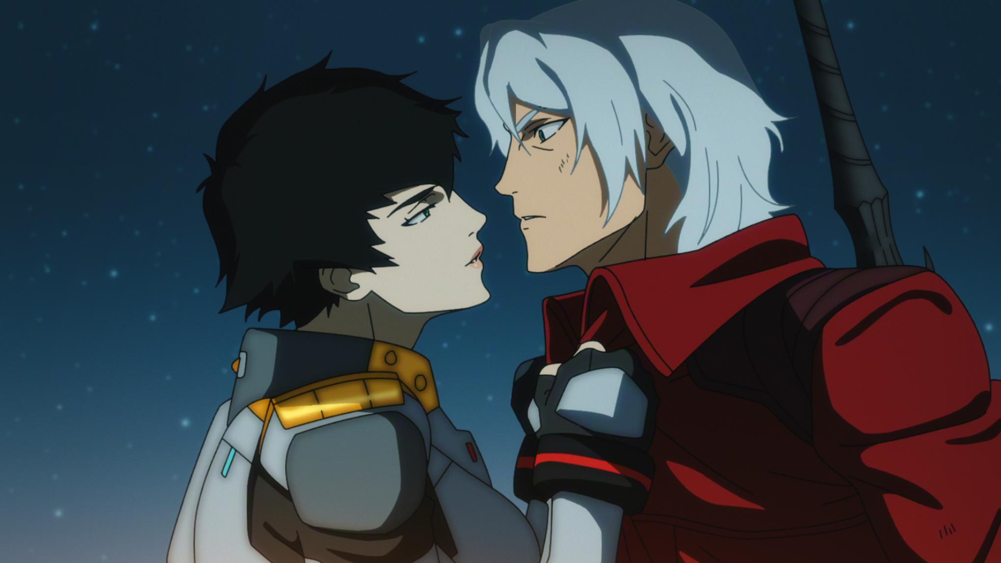 Devil May Cry S2. (L to R) Scout Taylor-Compton as Lady and Johnny Yong Bosch as Dante in Devil May Cry S2. Cr. Courtesy of Netflix © 2026