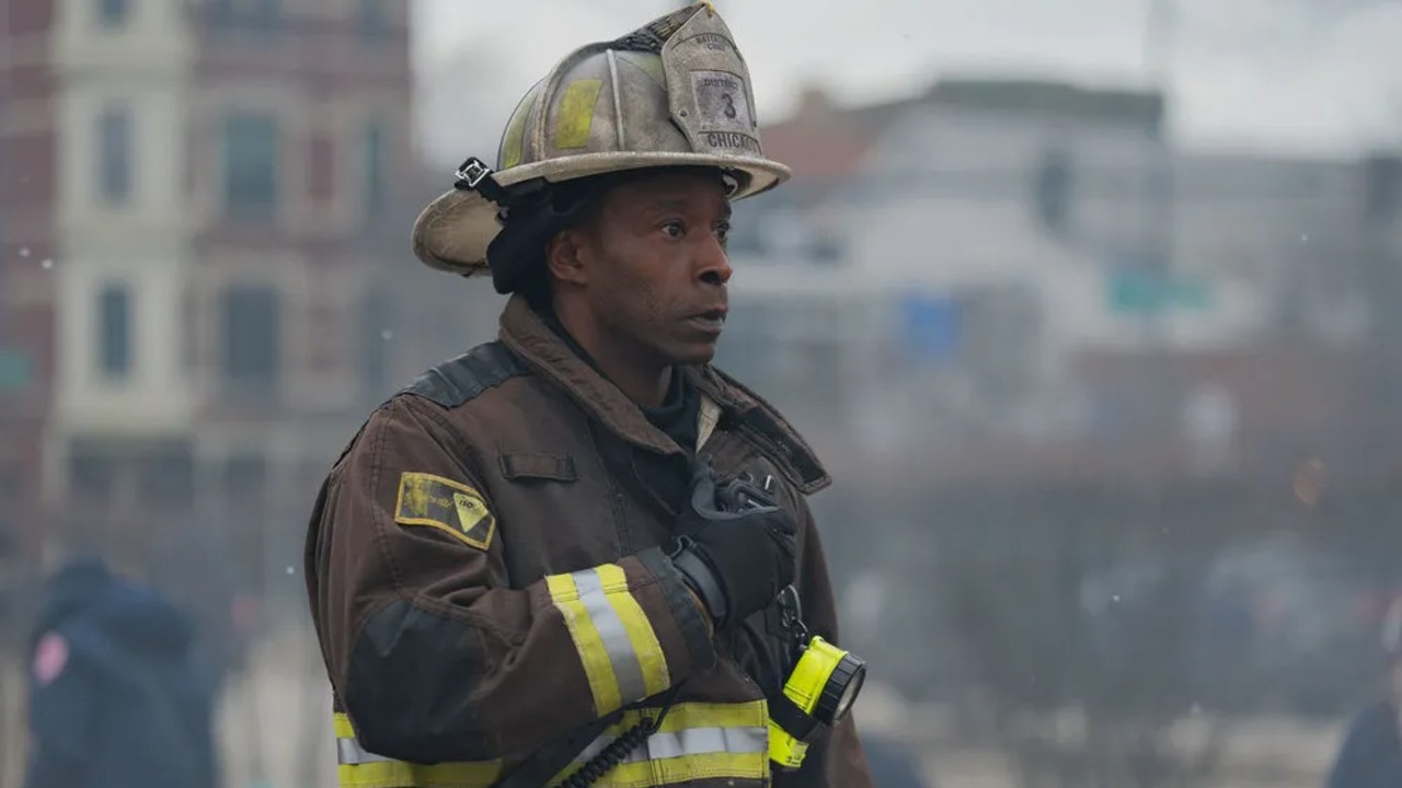 Rob Morgan as Chief Hopkins on Chicago Fire. Courteesy NBC