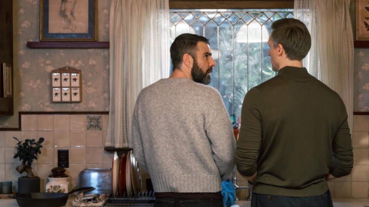 BRILLIANT MINDS -- "Through the Looking Glass" Episode 218 -- Pictured: (l-r) Zachary Quinto as Dr. Oliver Wolf, Teddy Sears as Dr. Josh Nichols -- (Photo by: Pief Weyman/NBC)