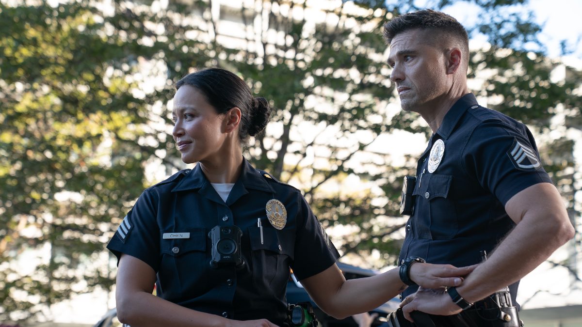 THE ROOKIE – “His Name Was Martin” – Nolan, Harper and Miles face a dangerous situation when a routine check takes a sudden turn. Meanwhile, Bailey conducts a covert investigation at the Pentagon at the request of Lt. Grey. MONDAY, MARCH 9 (10:00-11:00 p.m. EDT) on ABC. (Disney/Mike Taing) MELISSA O’NEIL, ERIC WINTER