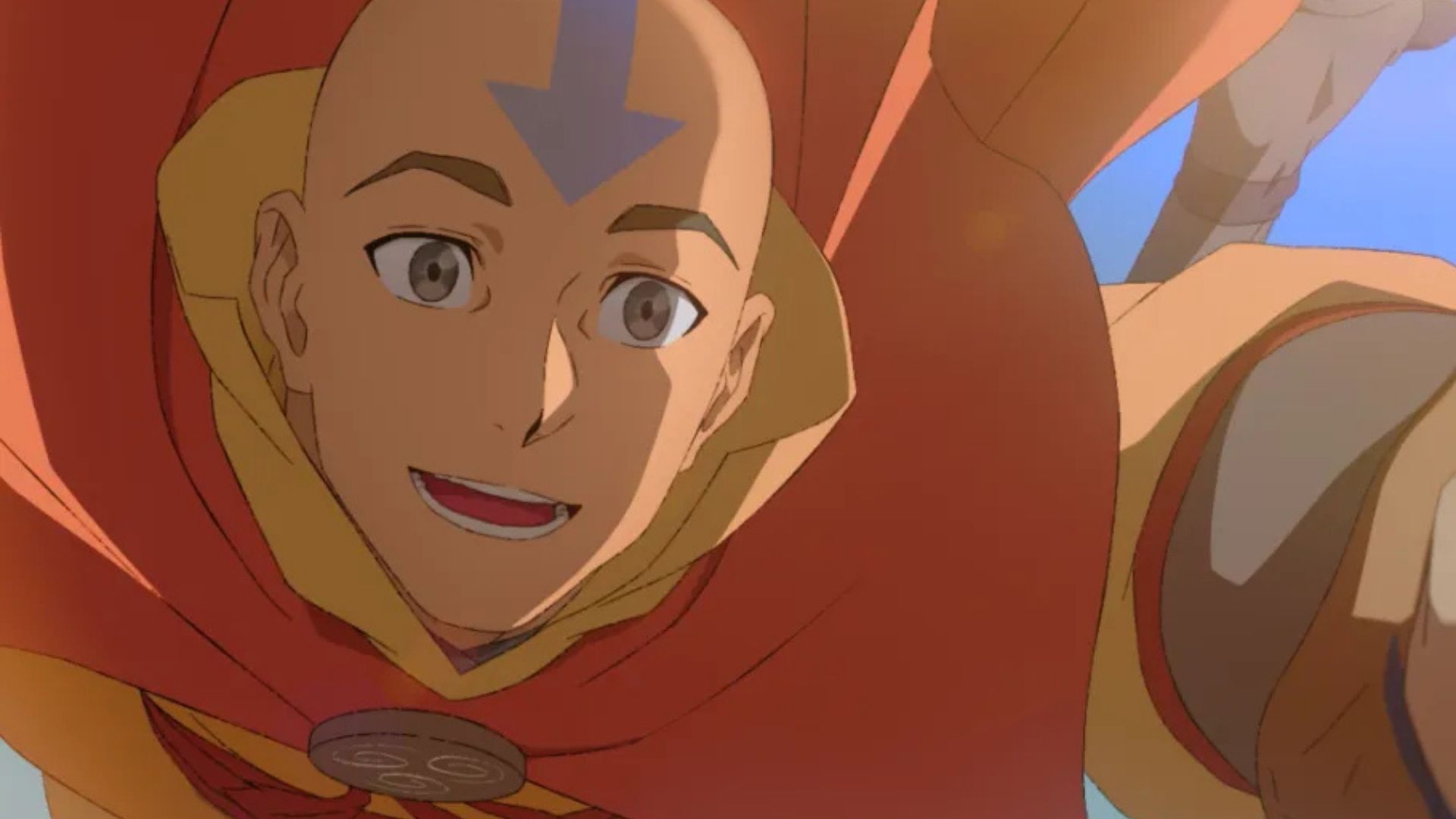 Avatar Aang in the The Last Airbender movie from Paramount+