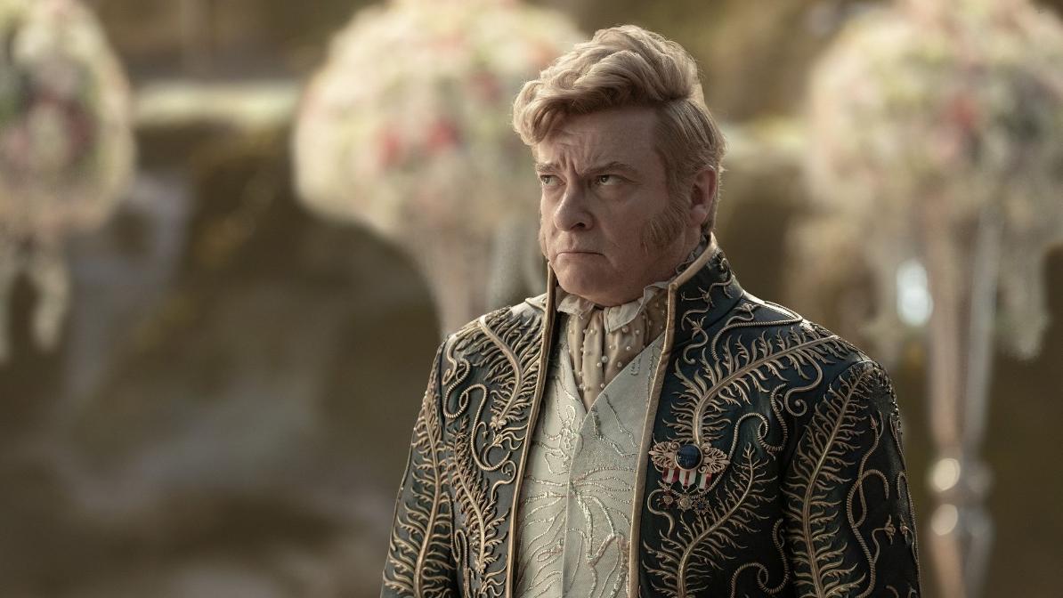 Rhys Darby as Trelane in Star Trek: Strange New Worlds Season 3 Episode 2 "Wedding Bell Blues."