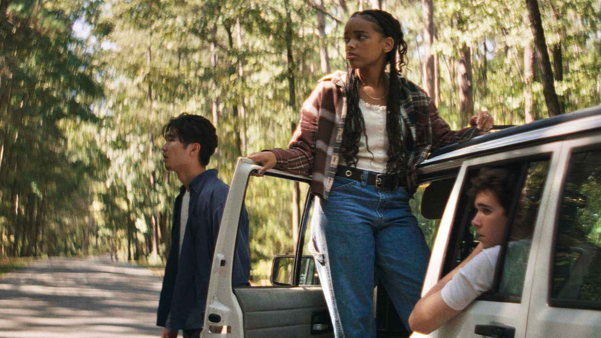 Phinehas Yoon, Akira Jackson, and Noah Toth in It Ends