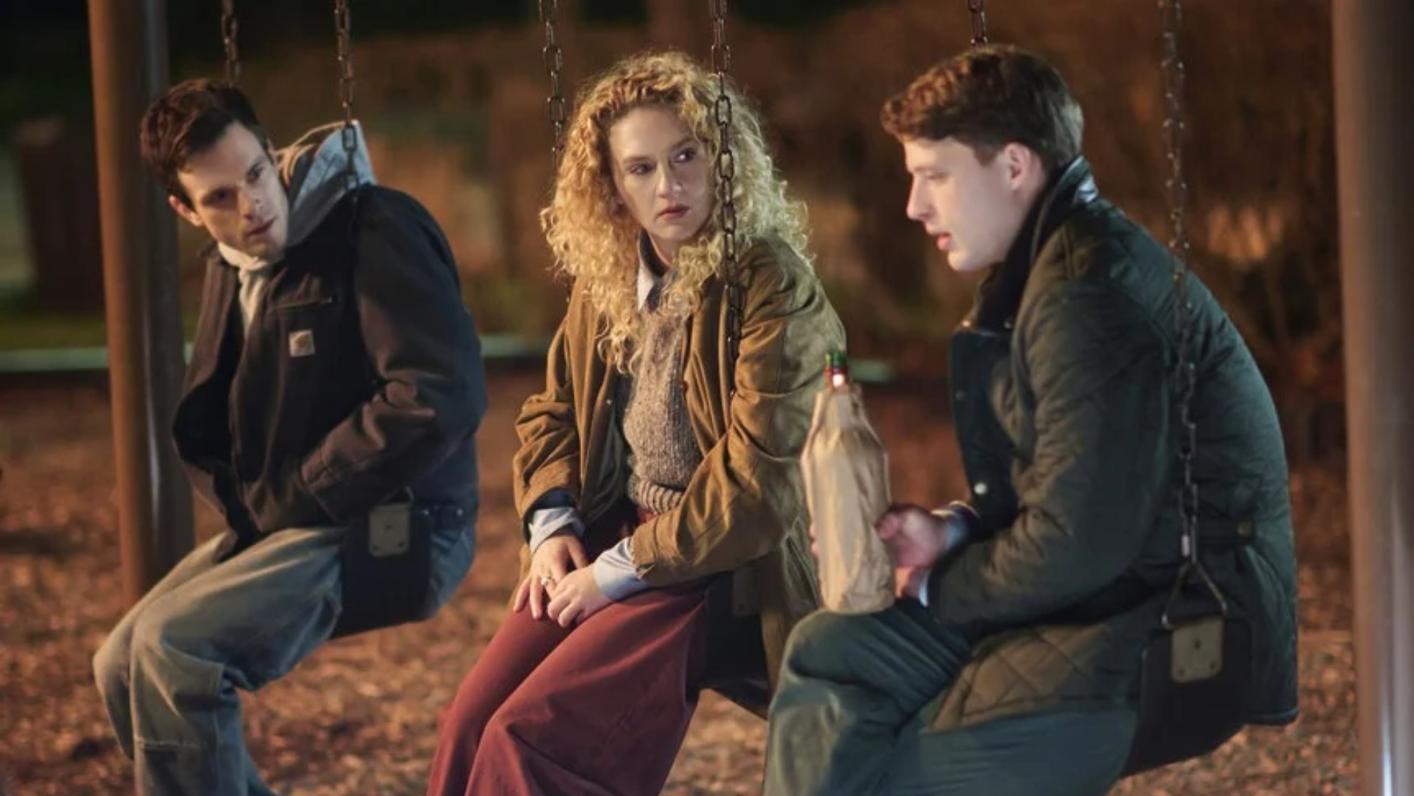 LINE OF FIRE Season 1 Episode 1 — “Pilot” — Pictured: (l-r) Tommy O’Brien as Mike “Micah” Hollingsworth Jr., Kat Cunning as Clare Hollingsworth, Taylor Bloom as Russ Hollingsworth — (Photo by: Scott Gries/NBC)