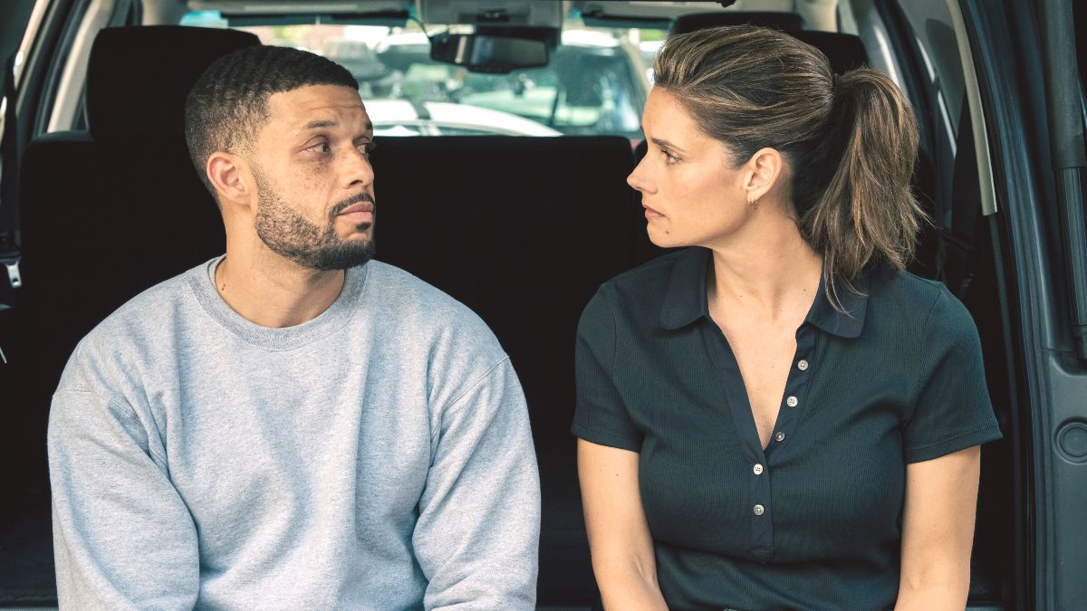 Roland Buck III as Isaiah Green and Missy Peregrym as Maggie Bell in FBI season 9 episode 4. (Photo Credit: Courtesy of CBS.)