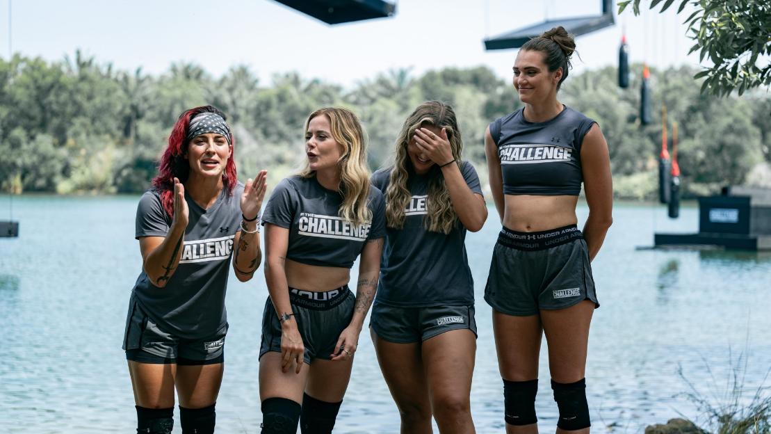 L-R: Cara Maria Sorbello, Cassidy Clark, Adrienne Naylor, Alexis Lete in The Challenge, episode 12, season 42, streaming on Paramount+, 2026. Photo Credit: Kaikungwon Duanjumroon/Paramount+
